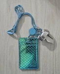 Bath & Body Works Wearable Green Mermaid Scales Id Card Pocketbac Holder Lanyard. Fixed Price $19.99.