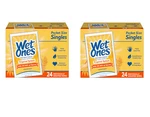Wet Ones Hand Wipes Singles, Tropical Splash, 24 Ct - Pack Of 2. Fixed Price $11.97.