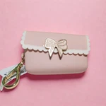 New Bath And Body Scallop Bow Snap Case Pink Purse Pocketbac Holder. Fixed Price $17.95.