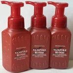 Bath Body Works Vampire Blood Gentle And Clean Foaming Hand Soap Wash 3 Bottles. Fixed Price $26.95.