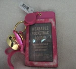 Bath & Body Works Pink Tie-dye Id Card Pocketbac Holder Lanyard Key Ring Wear. Fixed Price $19.95.