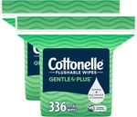 Cottonelle Gentleplus Flushable Wet Wipes With Aloe & Vitamin E, 2 Refill Packs,. Fixed Price $24.58.