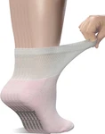 Yomandamor Women's 6 Pairs Diabetic Ankle Socks With Non-binding Top And Cushion. Fixed Price $25.95.