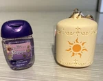 Bath And Body Works Rapunzel Light-up Lantern Pocket-bac Holder & Sanitizer Gel. Fixed Price $40.00.