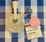 Bath & Body White Guitar W/gems Pocketbac Hand Sanitizer Holder- Plays Music!. Fixed Price $12.50.