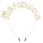 Atoden 50th Birthday Decorations 1 Count (pack Of 1), Gold - 50 & Fabulous. Fixed Price $11.88.