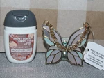 New Bath & Body Works Stained Glass Butterfly Pocketbac Holder Sanitizer Nwt. Fixed Price $18.99.