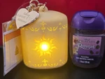 Bath And Body Works Rapunzel Light-up Lantern Pocket-bac Holder & Sanatizer Gel. Fixed Price $42.99.
