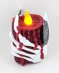 Bath & Body Works Noise-making Led Candle With Skeleton Hand Pocketbac Holder. Fixed Price $13.95.