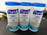 Purell Premoistened Hand Sanitizing Wipes Cloth 3/4" X 7" 100/canister Pack Of 3. Fixed Price $26.95.