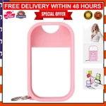 Waterproof Touchland Hand Sanitizer Case - Stylish Bubblegum Pink With Keyring. Fixed Price $13.99.