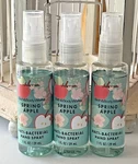 Bath & Body Works Spring Apple Anti Bacterial Hand Sanitizer Spray 1 Oz Lot Of 3. Fixed Price $16.75.