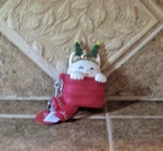 Bath & Body Works Pocketbac Holder Clip Christmas Pop Up Cat Nwt. Fixed Price $18.95.