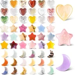 Nuenen 54 Pcs Worry Stones Bulk Heart Moon Star Natural Crystal Tiny C.... Fixed Price $30.78.