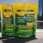 New 2x Swype Wipes Eucalyptus Face & Body Cleansing 30 Ct. Fixed Price $19.99.