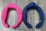 Lot Of 2 Born In The Sun Dark Blue + Pink Knotted Terry Cloth Towel Headband. Fixed Price $39.00.
