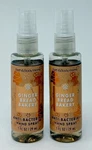 2 Bath & Body Works Gingerbread Bakery Anti Bacterial Hand Spray Sanitizer Mist. Fixed Price $9.99.