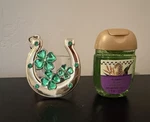 New Lucky Horseshoe & Clovers Pocketbac Sanitizer Holder Bath Body Works. Fixed Price $16.55.