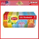 Lipton Family-sized Black Iced Tea Bags, Southern Sweet 22 Ct (pack Of 6). Fixed Price $41.15.