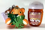 Bath & Body Works Jungle Tiger Pocketbac Holder Fob + Pineapple Mango Gel Set. Fixed Price $23.99.
