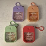 Wish Hand Sanitizer Spray (1.2oz) Silicone Keychain Assorted Scents Set Of 4. Fixed Price $12.99.