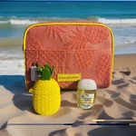 Pink Pineapple Cosmetic Bag, Pocketbac Holder,hand Gel & Bag Bath Body Works. Fixed Price $26.99.