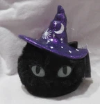 Bath & Body Works Glow In The Dark Black Cat Pom Pb Holder Silver Clip-on. Fixed Price $35.76.