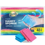 Scrubit 48-count Sponges Kitchen For Dishes Cleaning - Non-scratch Dish Scrub.... Fixed Price $29.35.