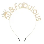 Atoden 50th Birthday Decorations For Women 50 And Fabulous Gold - &. Fixed Price $17.12.