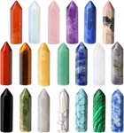 Qinjiejie 20 Pcs Healing Crystals Stones Sets Wands Bulk Natural Pocket Amethyst. Fixed Price $20.23.