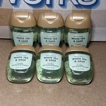 6x Bath & Body Works White Tea Sage Pocketbac Anti-bacterial Hand Gel Sanitizer. Fixed Price $20.00.