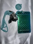 Bath & Body Works Wearable Green Mermaid Scales Id Card Pocketbac Holder Lanyard. Fixed Price $15.92.