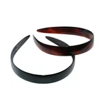 Parcelona French Wide 3/4" Shell Brown Black Celluloid Headbands Women 2-set. Fixed Price $27.12.