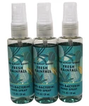 Bath & Body Works Fresh Rainfall Anti Bacterial Hand Sanitizer Spray 1 Oz Lot 3. Fixed Price $17.59.