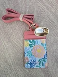 Bath & Body Works Wearable Floral Id Card Pocketbac Sanitizer Gel Holder Lanyard. Fixed Price $7.99.