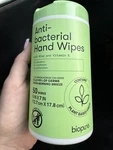 Biopure Plant Based Anti-bacterial Hand Wipes With Aloe & Vitamin E, 50 Ct. Fixed Price $11.50.