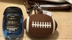 New Football Pocketbac Sanitizer Holder With Ocean Bath & Body Works. Fixed Price $24.99.