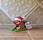 Bath & Body Works Pocketbac Holder Christmas Skiing Dog Nwt. Fixed Price $16.95.