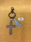 Ganz Blue Hanging Cross Key-ring Keychain Key Ring Charm - Clip On Tass. Fixed Price $6.10.