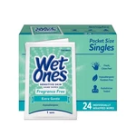 Wet Ones Sensitive Skin Hand & Face Wipes Fragrance Free 24 Individually Wrapped. Fixed Price $8.18.