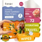 Fomin Mini Hand Sanitizer Wipes 9 Pack 8ct Variety Plant-based Travel. Fixed Price $20.00.