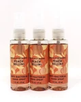 Bath & Body Works Peach Bellini Anti Bacterial Hand Spray Travel 1 Oz Lot Of 3. Fixed Price $15.99.
