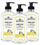 J.r. Watkins Lemon Hand Soap Pack Of 3 Nourishing Skin Cleaning Agent 11 Fl Oz. Fixed Price $31.99.