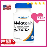 Nutricost Melatonin 10mg, 240 Tablets - 10mg Per Serving, Non-gmo, Gluten Free. Fixed Price $18.99.