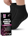 Debra Weitzner 6pk Non-binding Loose Fit Sock - Non-slip Diabetic Socks For Men. Fixed Price $16.14.