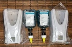 2 Betco Compass Touch Free Dispensers/2 Advanced Alcohol Foaming Hand Sanitizers. Fixed Price $15.00.