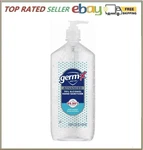 Germ-x Advanced Hand Sanitizer, Moisturizing Gel, 34oz Pump Bottle. Fixed Price $9.30.