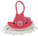 New Bath Body Works Pocketbac Holder Cowboy Hat Sombrero Fringe Pink Flower Gems. Fixed Price $14.99.