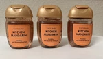 Bath Body Works Pocketbac Hand Gel Sanitizer Kitchen Mandarin Travel 3x Lot 1oz. Fixed Price $10.99.