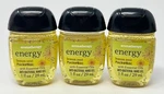 3 Bath & Body Works Energy Lemon Zest Pocketbac Anti Bacterial Hand Gel Sanitize. Fixed Price $29.99.